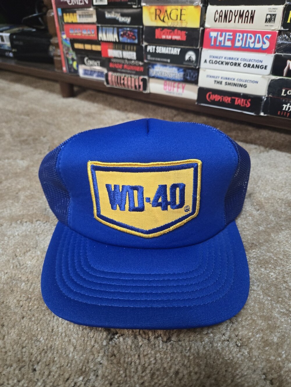 Vintage WD-40 Blue and Yellow Trucker Hat